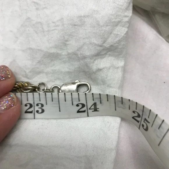 Sterling Silver 925 Milor Thick Heavy rope necklace 24 in